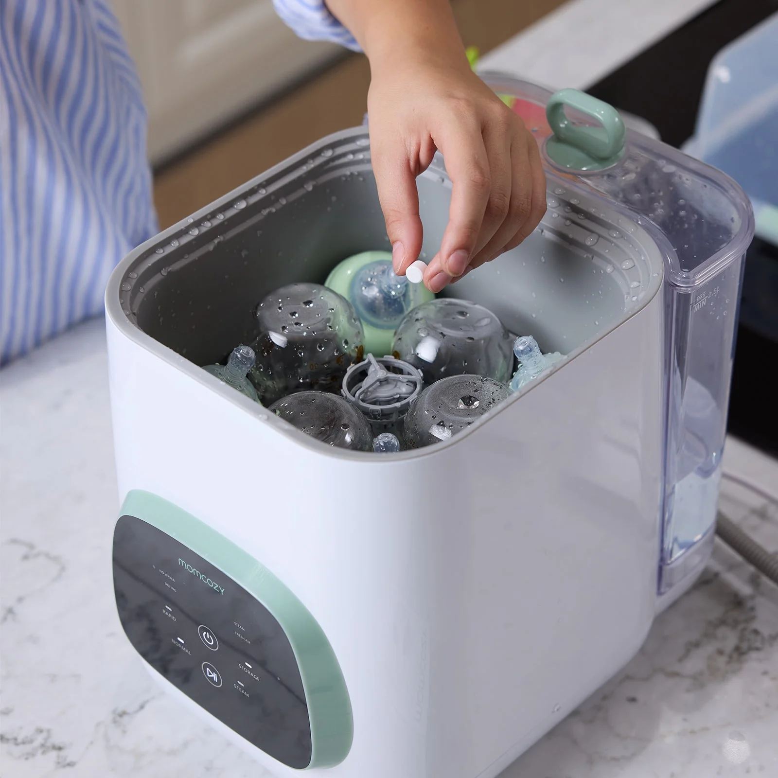 Clean & Feeding Bundle: Bottle Washer and High Chair and Washing Block - Image 14