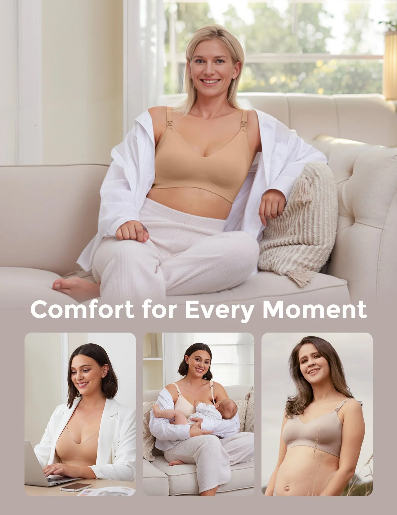 Special Gifting：Ultra Soft Seamless Nursing Bra YN21 - Image 30