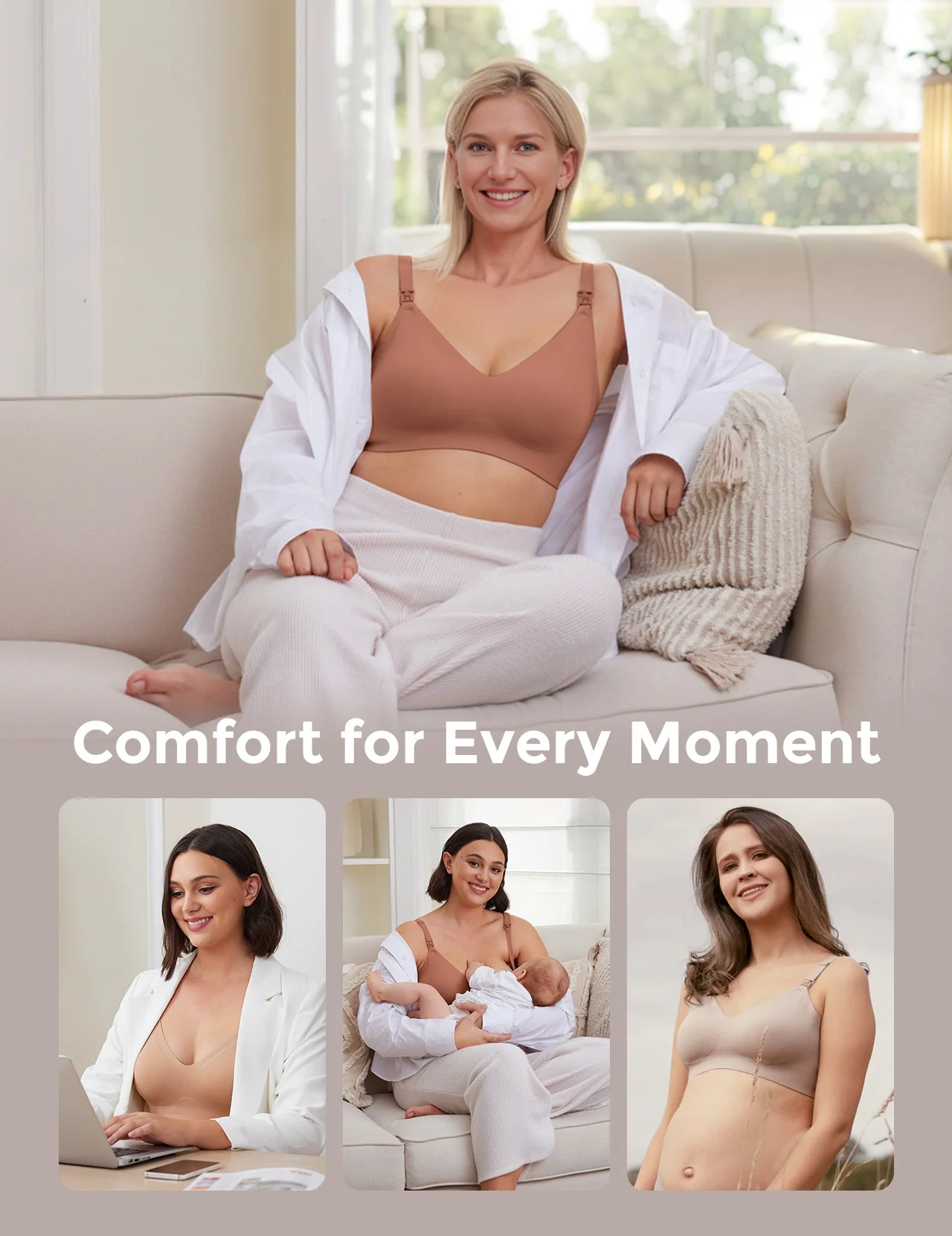 Special Gifting：Ultra Soft Seamless Nursing Bra YN21 - Image 36