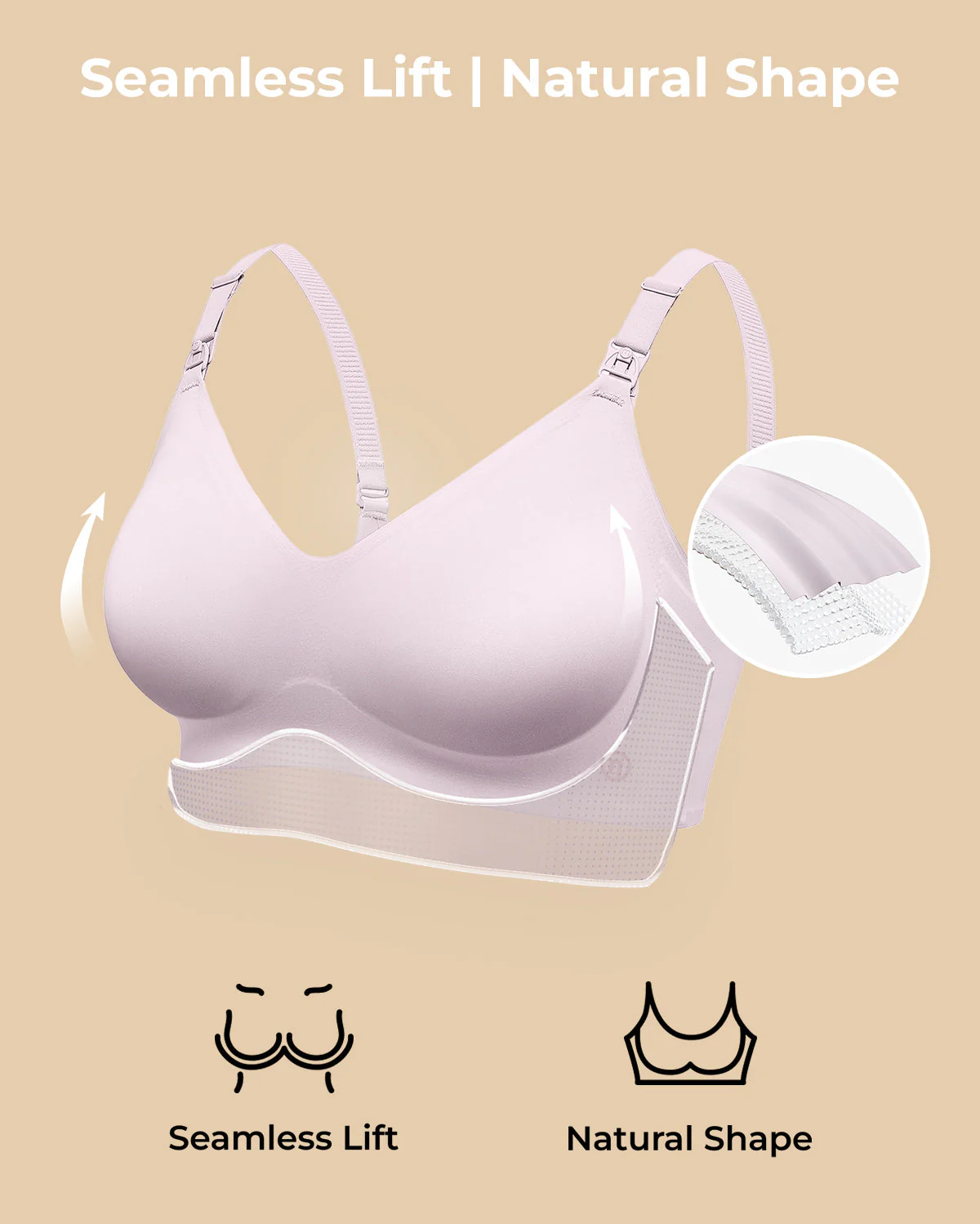 Ultra Soft Seamless Nursing Bra YN21 - Image 79