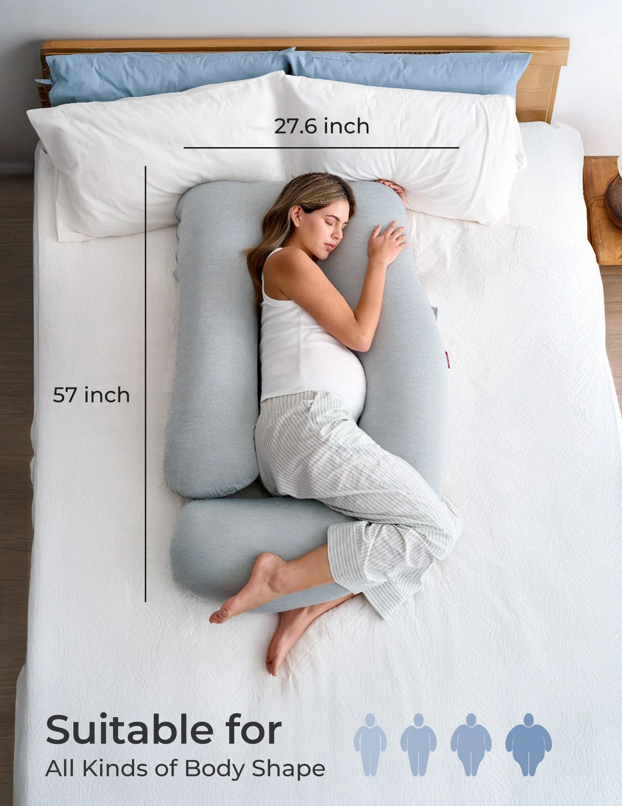 Huggable -  U Shaped Maternity Body Pillow - Image 14